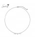 Zilverkleurige ketting met de zin JUST BE YOU
