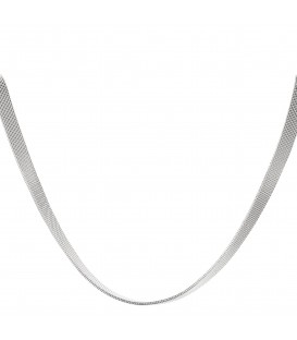 zilverkleurige eenvoudige halsketting