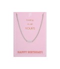 Zilverkleurige halsketting met geboortejaar 1999 en verjaardagskaart