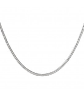 platte schakelketting,stoer,basic,zilverkleurig