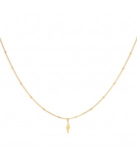 Goudkleurige ketting met bliksemschicht