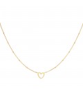 Goudkleurige ketting met een open hart