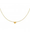 Goudkleurige ketting met een klein hartje