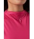 Fuchsia roze kralen halsketting met een peper hanger